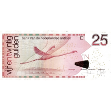 P29e Netherlands Antilles - 25 Gulden Year 2008